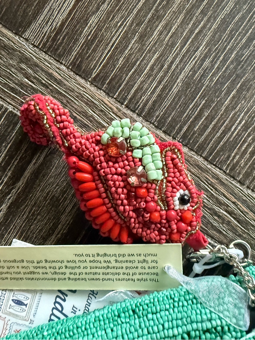 NWT Viral Seahorse Beaded Purse - Picture 2 of 7